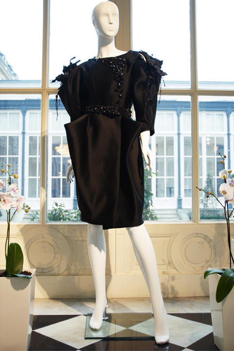 Black Orchid Beaded Coat dress by Britta von Basedow